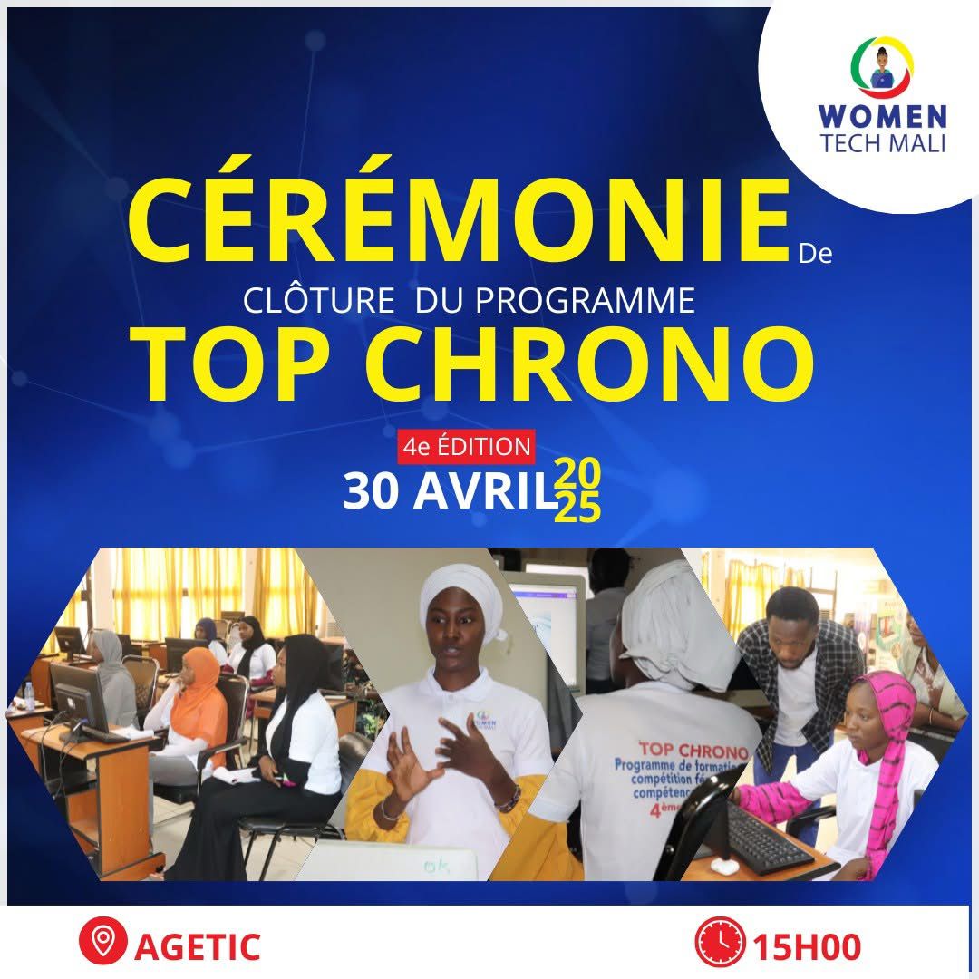 Invitation Clôture du programme Top Chrono